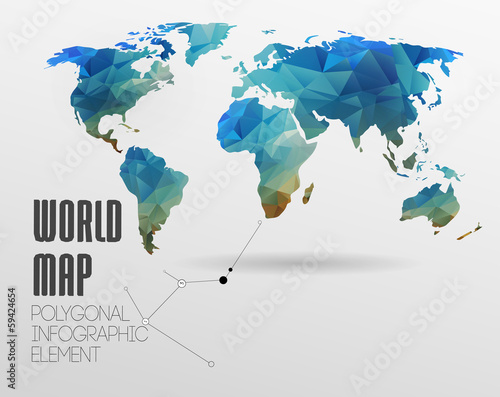 World Map and Information Graphics