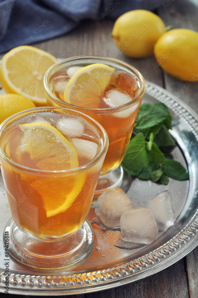 Ice tea with lemon Ice tea with lemon