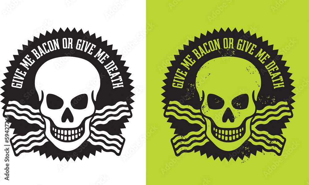 Fototapeta premium Bacon Skull