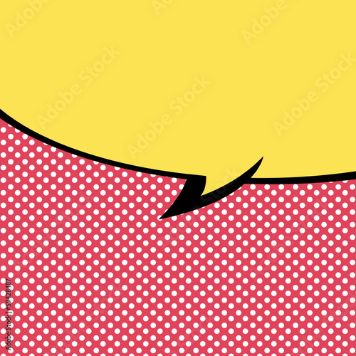 Speech Bubble Pop-Art Style