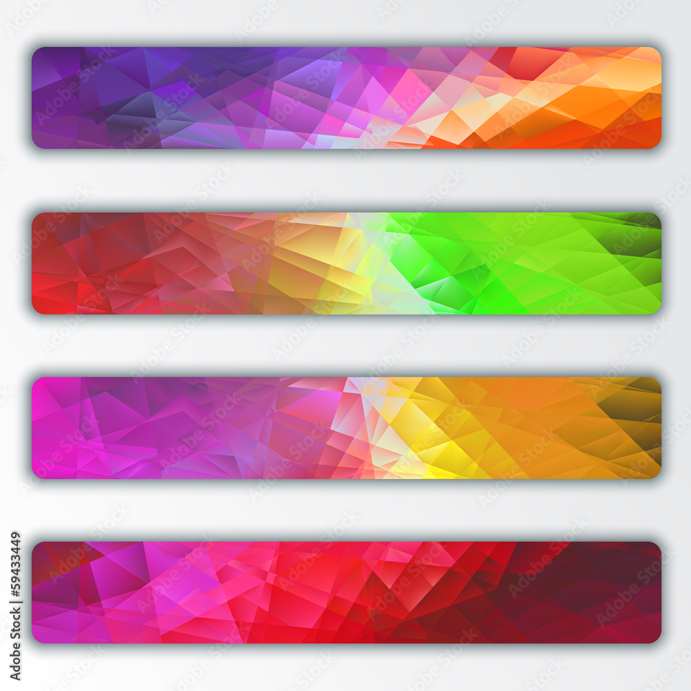 Set of abstract colorful banners Set of abstract colorful banners