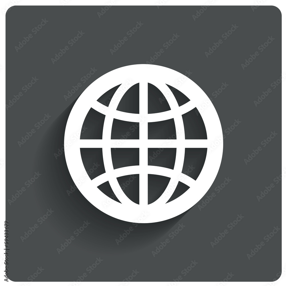 Globe earth icon. Travel symbol. Vector. Globe earth icon. Travel symbol. Vector.