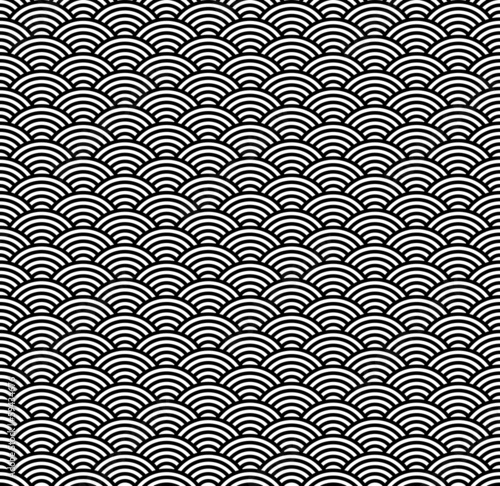 Wellen Hintergrund schwarz-weiß