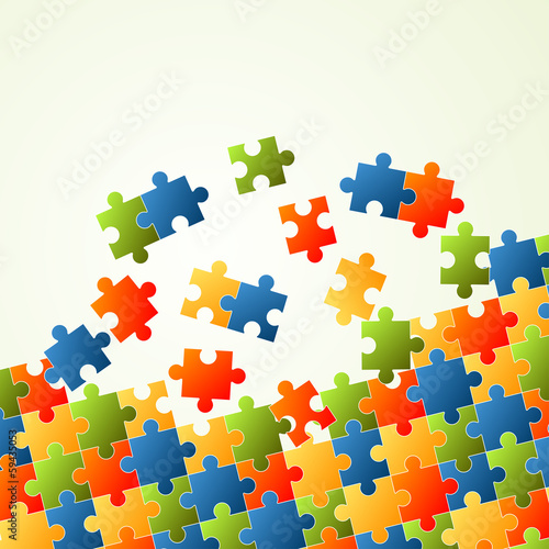 Puzzleteile Hintergrund bunt