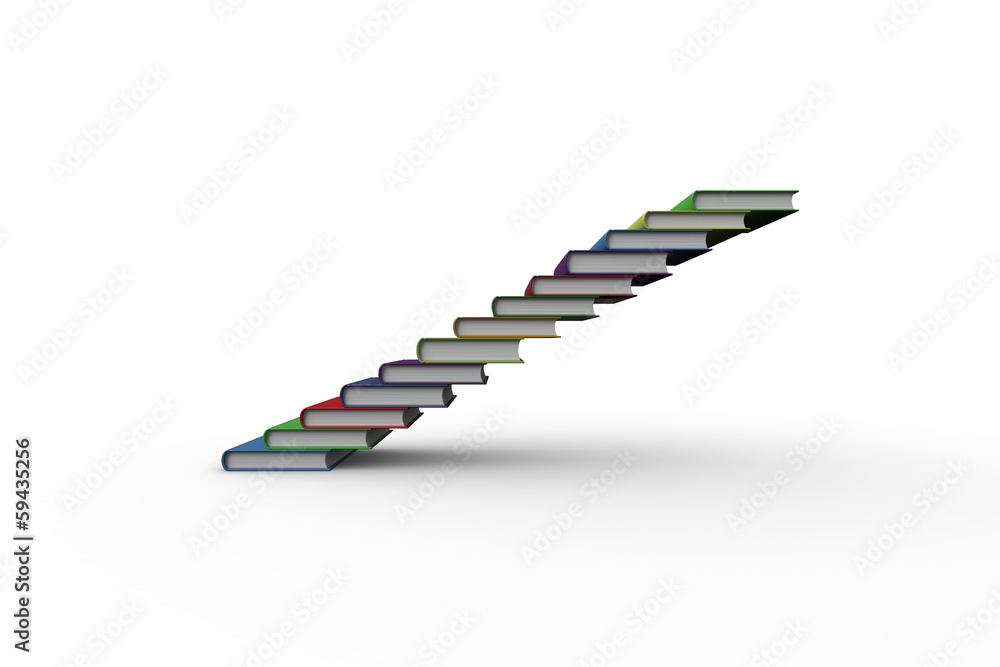 Steps made from books Steps made from books