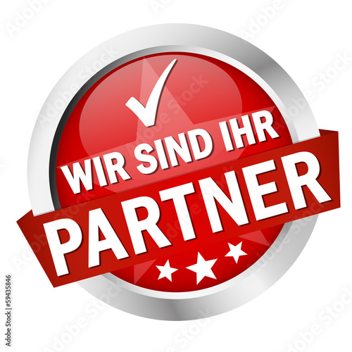 Button mit Banner " WIR SIND IHR PARTNER "