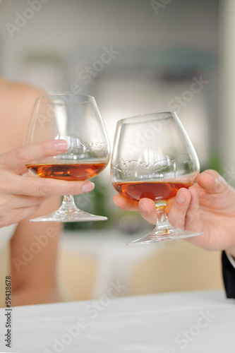 Glasses with Cognac