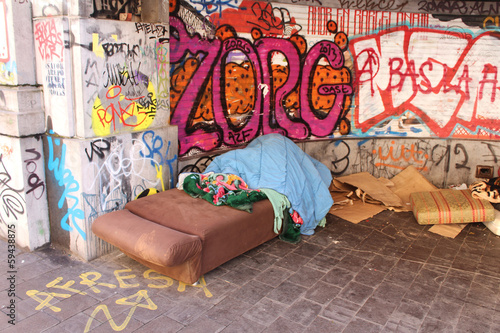 SDF (sans domicile fixe) - Homeless  photo