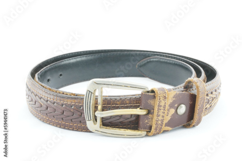 Old Brown belt for men