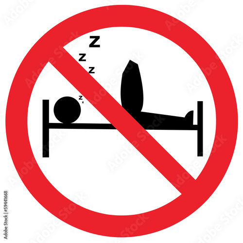 no sleep signe