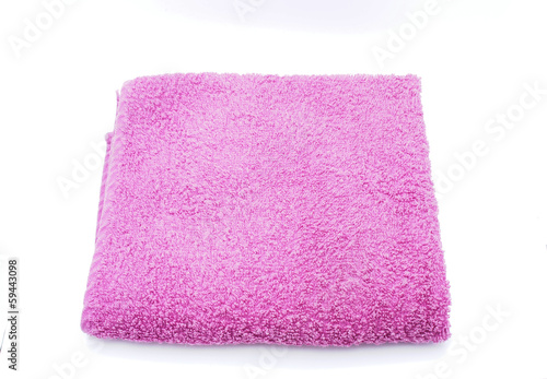 Towel on a white background