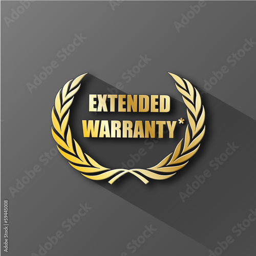 EXTENDED WARRANTY icon (wreath laurel guarantee satisfaction)