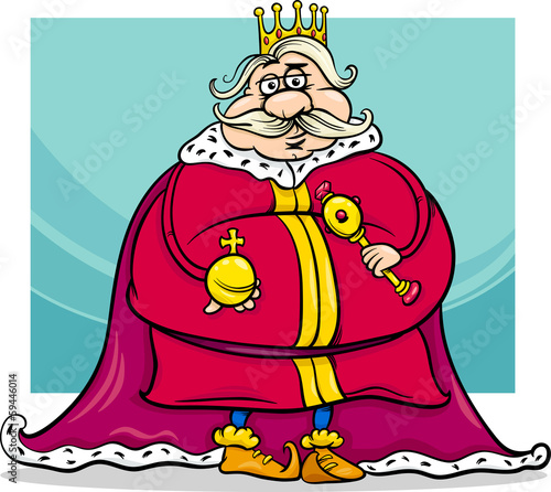 fat king cartoon fantasy character