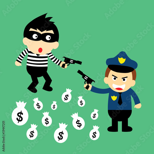 thief and policeman