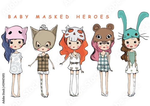 masked girl