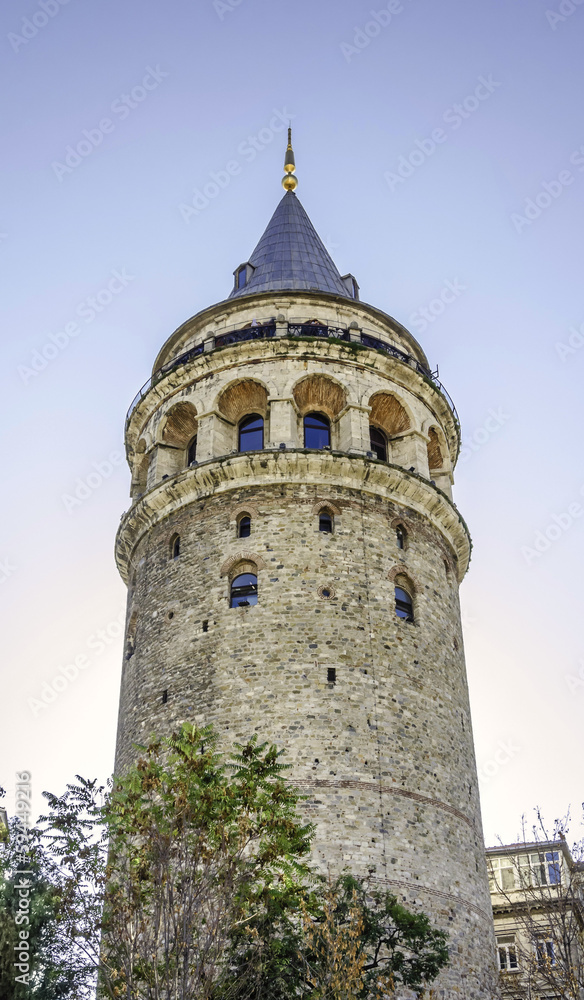 The Galata Tower was built in Byzantium emperor Justinianus.
