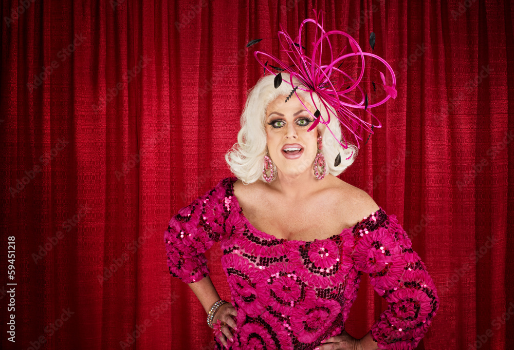 Eccentric Drag Queen with Hands on Hip Eccentric Drag Queen with Hands on Hip