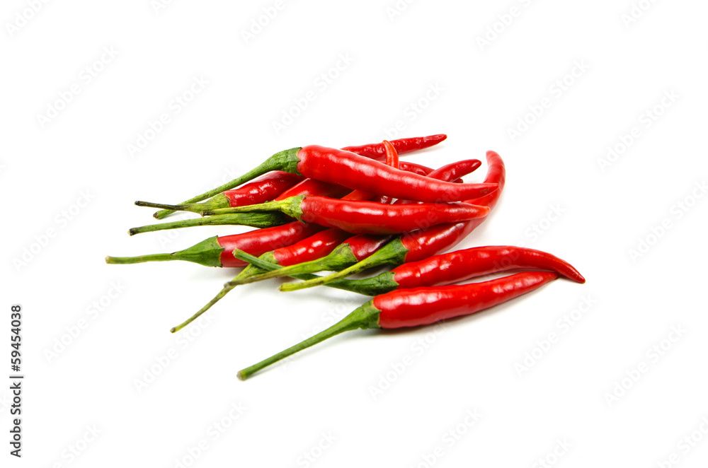 chilli pepper isolated on white background