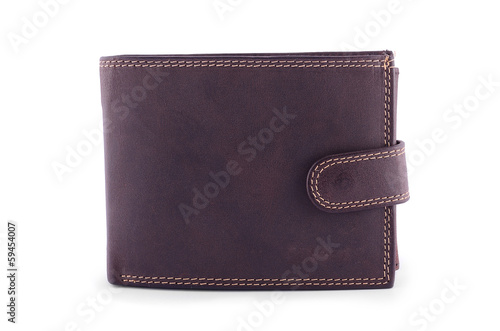 Wallet isolated on white background