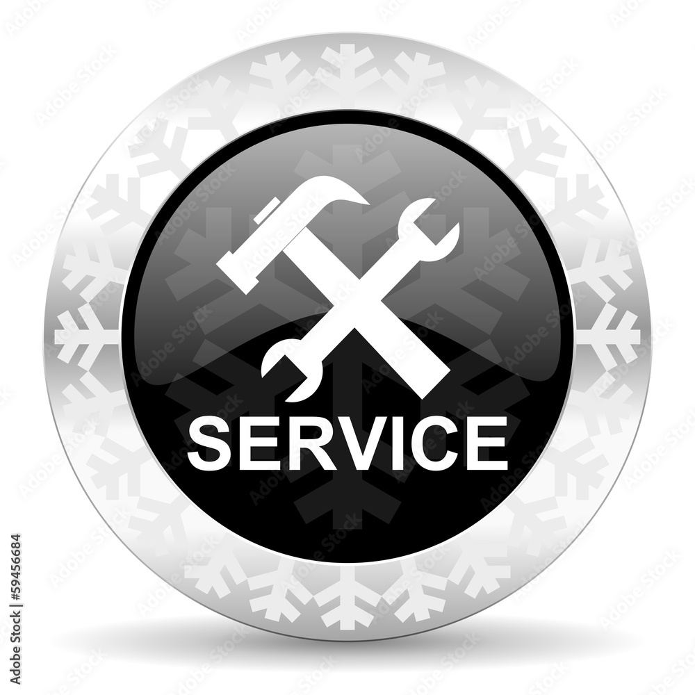 Obraz premium service christmas icon