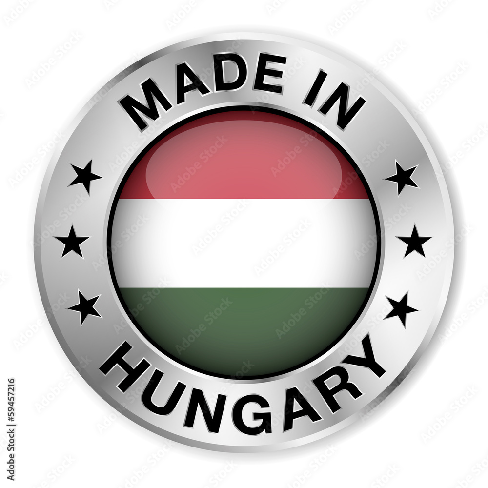 Made In Hungary Silver Badge Made In Hungary Silver Badge