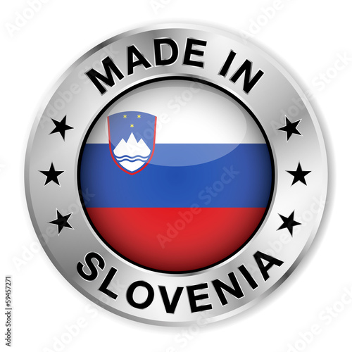 Free Download Made In Slovenia Silver Badge - GFXLoad