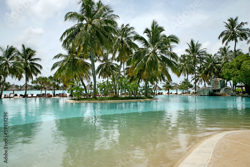 tropical resort in Maldives