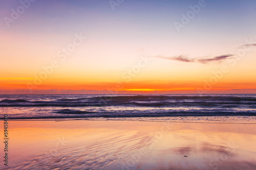 Tropical beach at sunset. © Kushch Dmitry