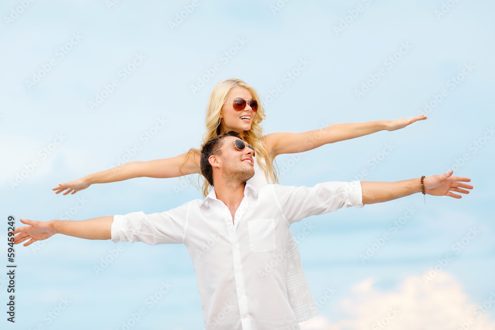 couple at seaside couple at seaside