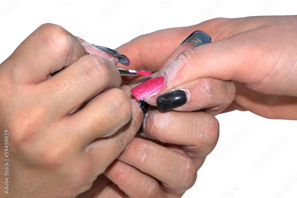 Fototapeta premium Nagelpflege