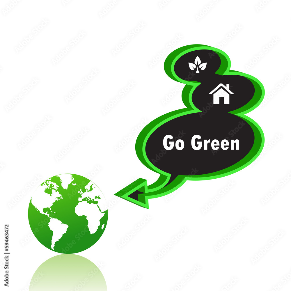 go green on the black speech and earth