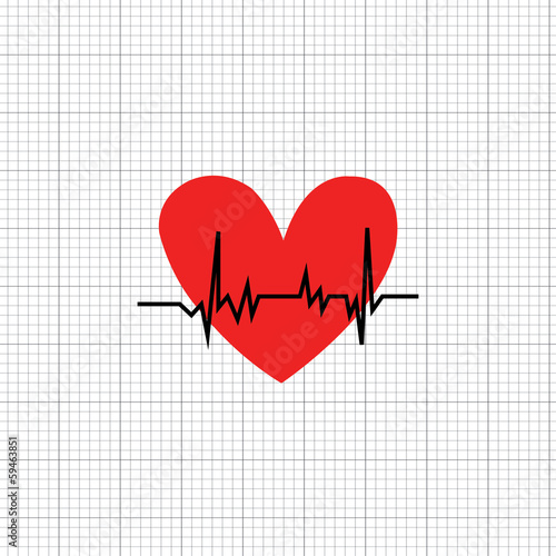 The heart rate symbol