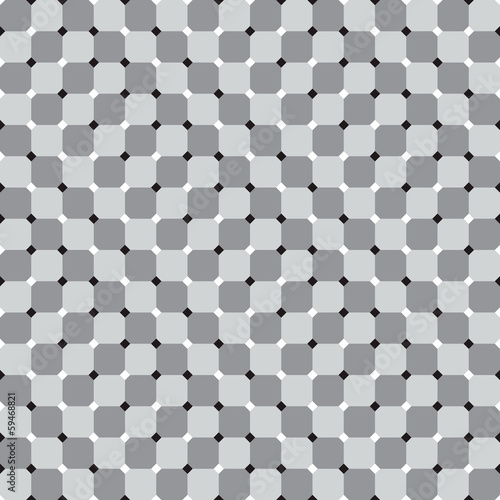 Waving Squares, Optical Illusion, Vector Seamless Pattern