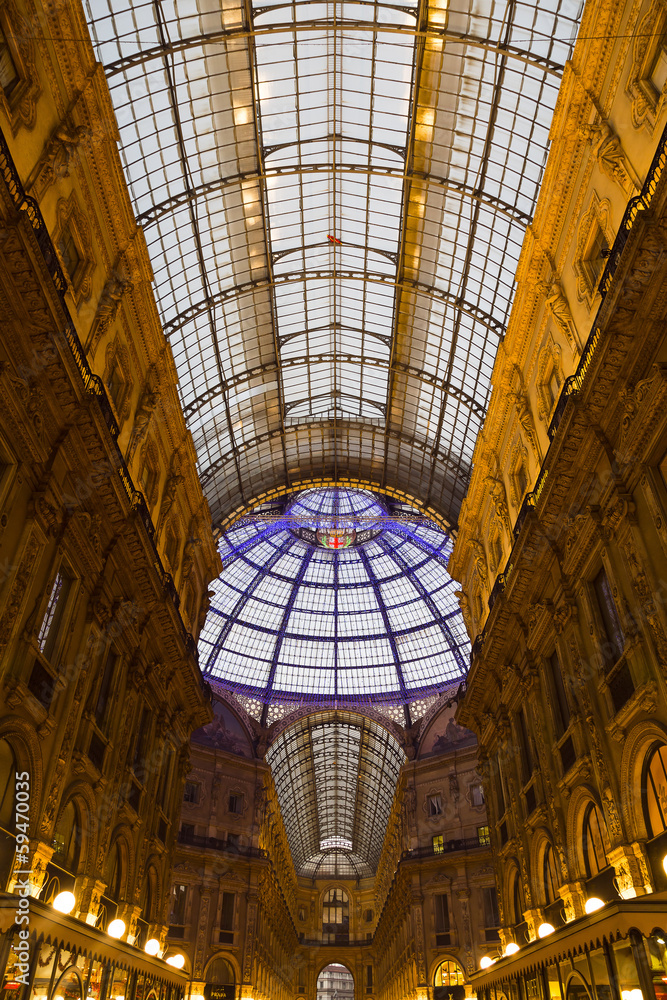 Milan center gallery dome