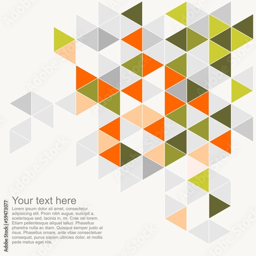 Vector triangle surface background, geometric document template