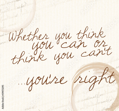 Fotografie Positive affirmation of law of attraction