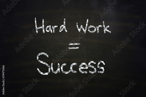 hard work equal success