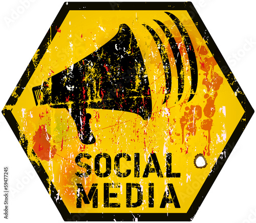 social media sign vector illustration
