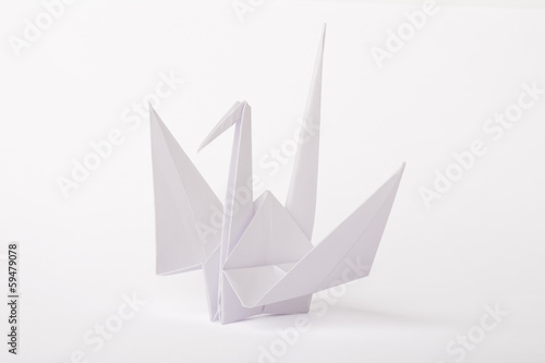 ORIGAMI OISEAU GRUE photo