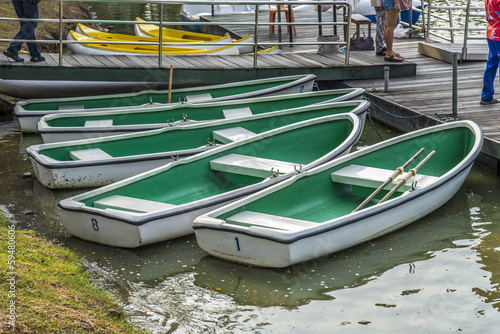Boats in the public park