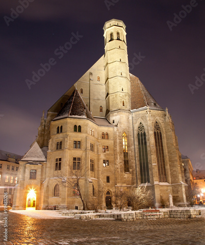 Vienna - Minoriten gothic church from east photo