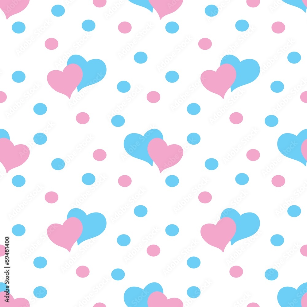 Valentine hearts  Seamless Pattern