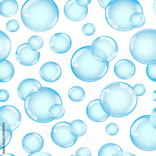 seamless vector background with bubbles