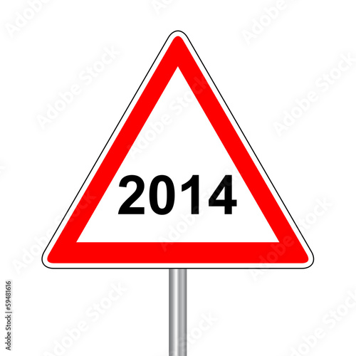 Achtung Schild 2014