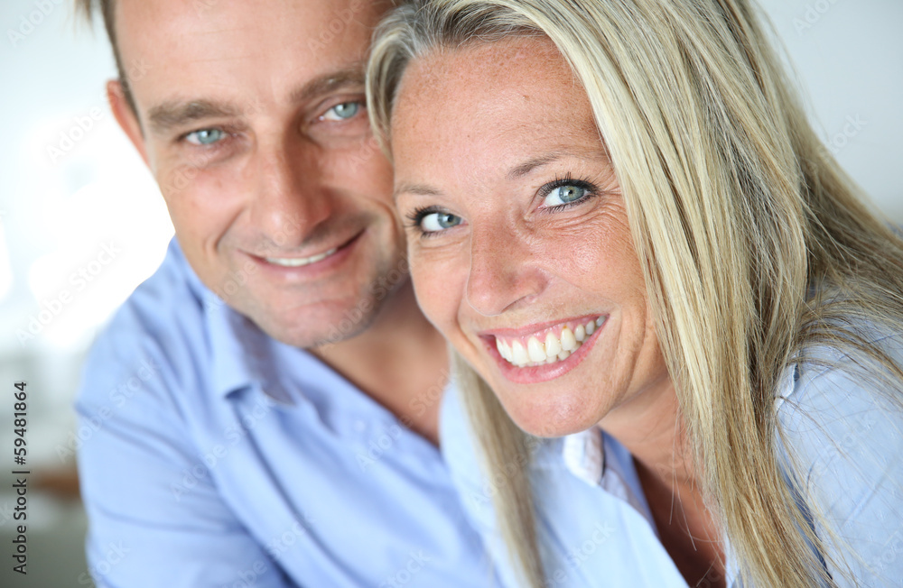 Portrait of cheerful blond couple Portrait of cheerful blond couple