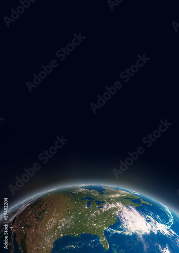 Earth from Space - Elements of this image furnished by NASA