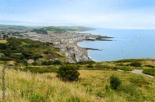 Aerial view of Aberystwyth - Wales, United Kingdom © lenisecalleja