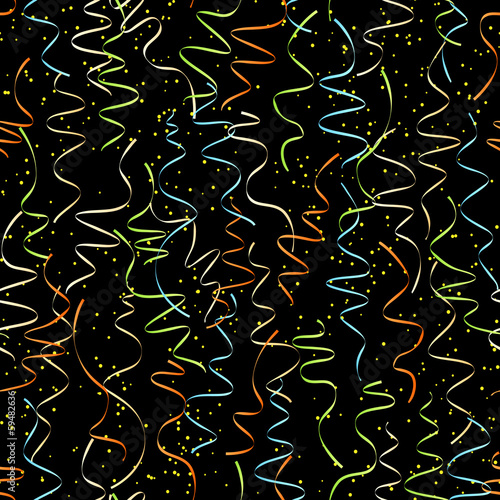 Seamless background of bright confetti.