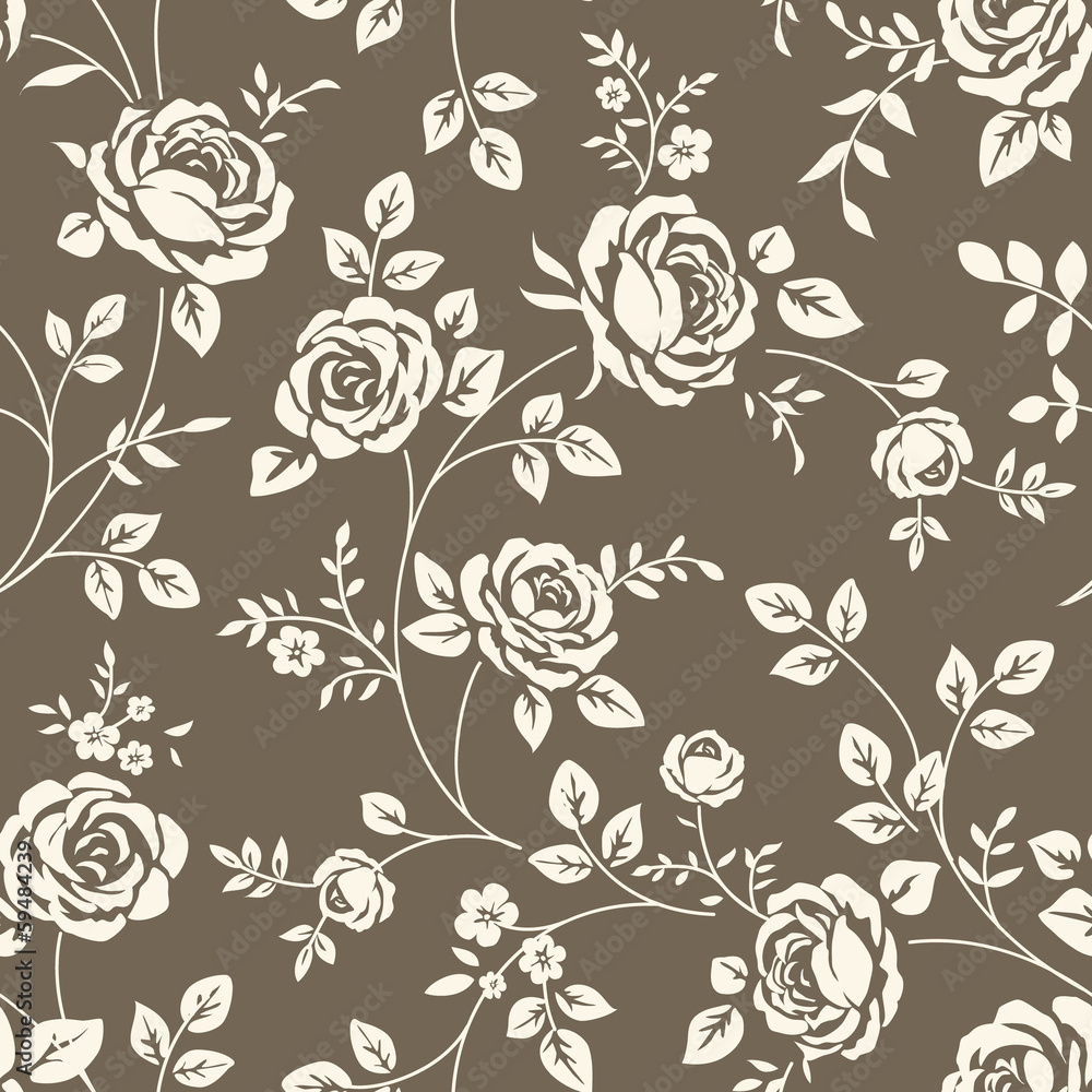 Pattern with roses Pattern with roses