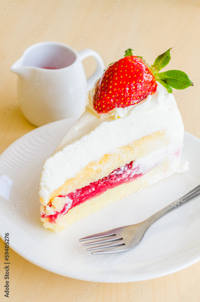 Cake strawberry